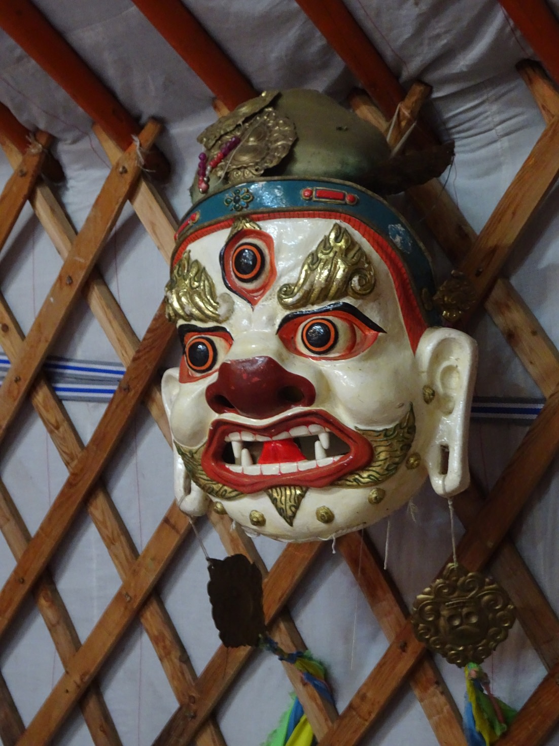 traditional mask in mongolia