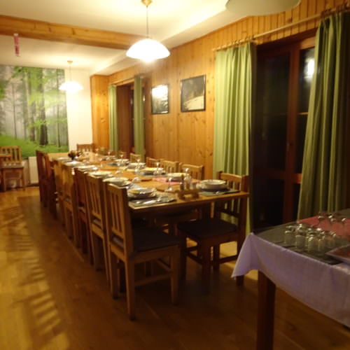 Dining room. Winter Riding Holidays with In The Saddle. Equus Silvania.