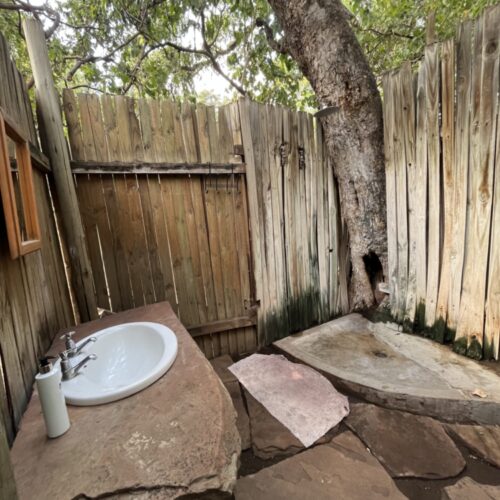 One of the bathrooms at The Kgotla