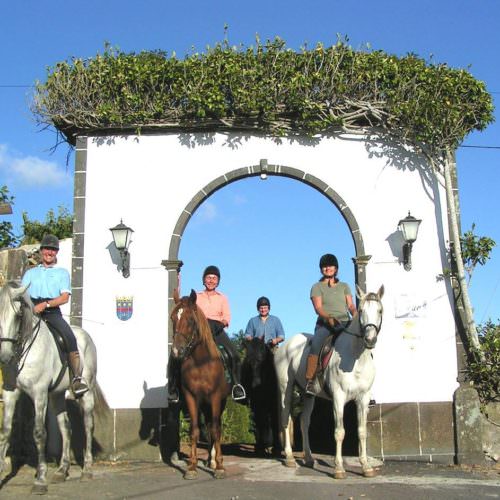 Horses on the Green Island Trail - Riding Holidays on the Azores.