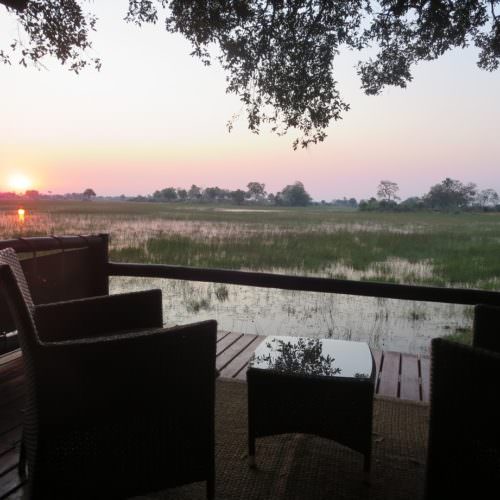 Kujwana riding safari exploring the western region of Botswana's Okavango Delta. Tented camp.